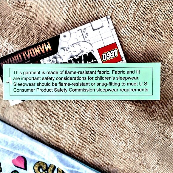 LEGO ~ Star Wars ~ Disney ~ Baby Yoda Nightgown ~ Sleep Shirt Girl's Sz 7-8 NWT - Picture 7 of 9